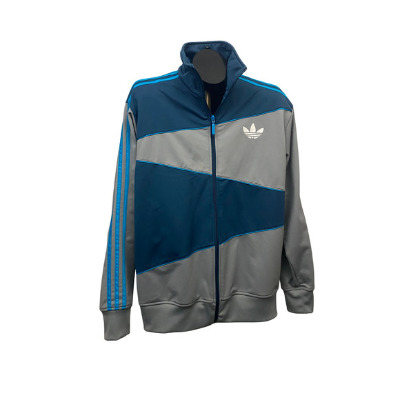 Rare Adidas Zip Up Track Jacket Funnel Neck Spellout Trefoil / Women’s Large - Picture 6 of 6